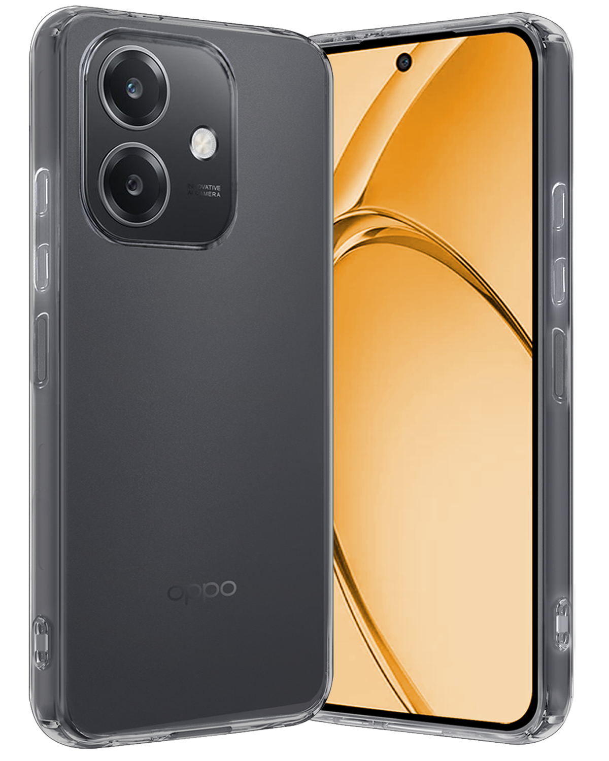 Nomfy Nomfy OPPO A40 Hoesje Siliconen - Transparant