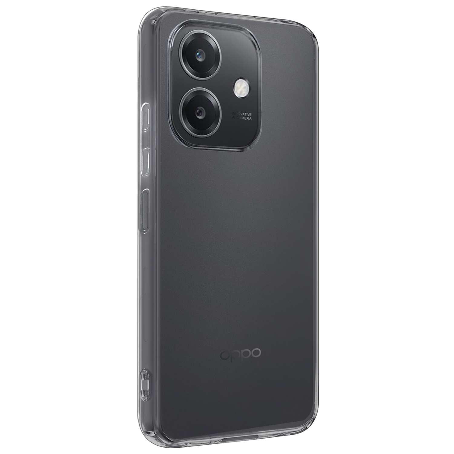 Forterra Forterra OPPO A40m Hoesje Siliconen Met 2x Screenprotector - Transparant