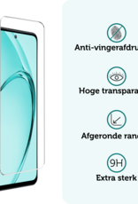 Forterra Forterra OPPO A40m Hoesje Siliconen Met 2x Screenprotector - Transparant