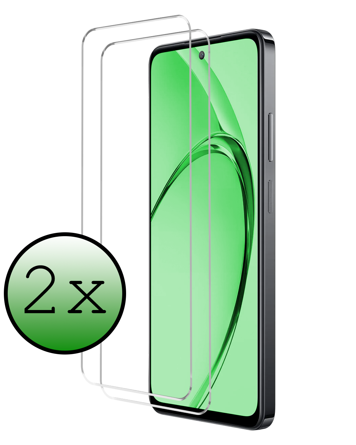 BASEY. BASEY. OPPO A40m Screenprotector Glas - 2 PACK