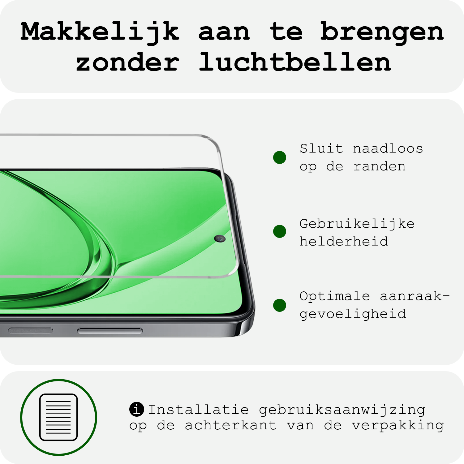 BASEY. BASEY. OPPO A40m Screenprotector Glas - 2 PACK