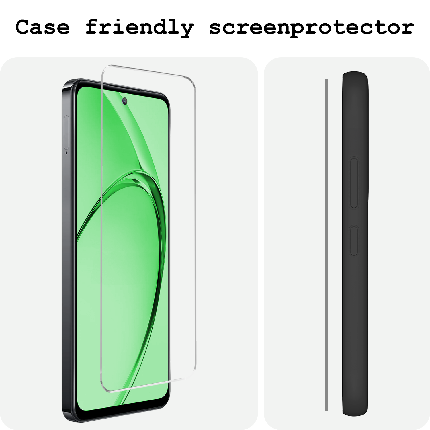 BASEY. BASEY. OPPO A40m Screenprotector Glas - 2 PACK