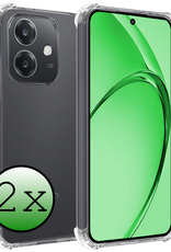 BASEY. BASEY. OPPO A40m Hoesje Shockproof - Transparant - 2 PACK