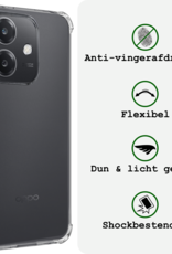 BASEY. BASEY. OPPO A40m Hoesje Shockproof - Transparant - 2 PACK