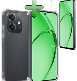 BASEY. BASEY. OPPO A40m Hoesje Shockproof Met Screenprotector