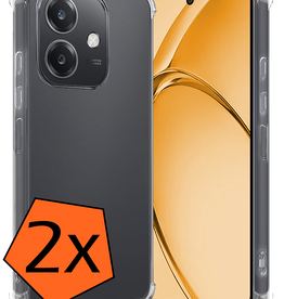 Nomfy Nomfy OPPO A40m Hoesje Shockproof - Transparant - 2 PACK