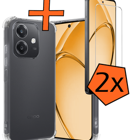 Nomfy Nomfy OPPO A40m Hoesje Shockproof Met 2x Screenprotector