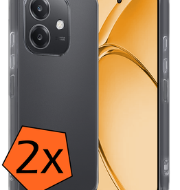 Nomfy Nomfy OPPO A40m Hoesje Siliconen - Transparant - 2 PACK