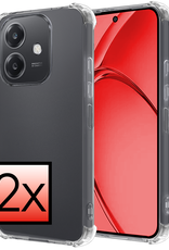 NoXx NoXx OPPO A40m Hoesje Shockproof - Transparant - 2 PACK