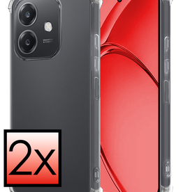 NoXx NoXx OPPO A40m Hoesje Shockproof - Transparant - 2 PACK