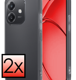 NoXx NoXx OPPO A40m Hoesje Siliconen - Transparant - 2 PACK