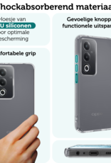 Forterra Forterra OPPO A80 Hoesje Siliconen Met Screenprotector - Transparant