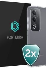 Forterra Forterra OPPO A80 Hoesje Siliconen - Transparant - 2 PACK