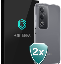 Forterra Forterra OPPO A80 Hoesje Siliconen - Transparant - 2 PACK