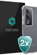 Forterra Forterra OPPO A80 Hoesje Shockproof - Transparant - 2 PACK