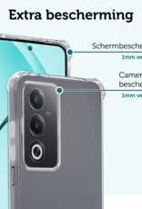 Forterra Forterra OPPO A80 Hoesje Shockproof - Transparant - 2 PACK