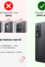 NoXx NoXx OPPO A80 Hoesje Siliconen Met 2x Screenprotector - Transparant