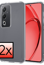 NoXx NoXx OPPO A80 Hoesje Siliconen - Transparant - 2 PACK