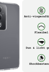 BASEY. BASEY. OPPO A80 Hoesje Siliconen - Transparant - 2 PACK