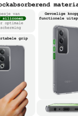 BASEY. BASEY. OPPO A80 Hoesje Siliconen - Transparant - 2 PACK