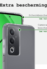 BASEY. BASEY. OPPO A80 Hoesje Siliconen - Transparant