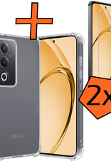 Nomfy Nomfy OPPO A80 Hoesje Shockproof Met 2x Screenprotector