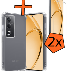 Nomfy Nomfy OPPO A80 Hoesje Shockproof Met 2x Screenprotector