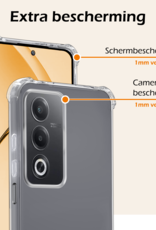 Nomfy Nomfy OPPO A80 Hoesje Shockproof - Transparant - 2 PACK