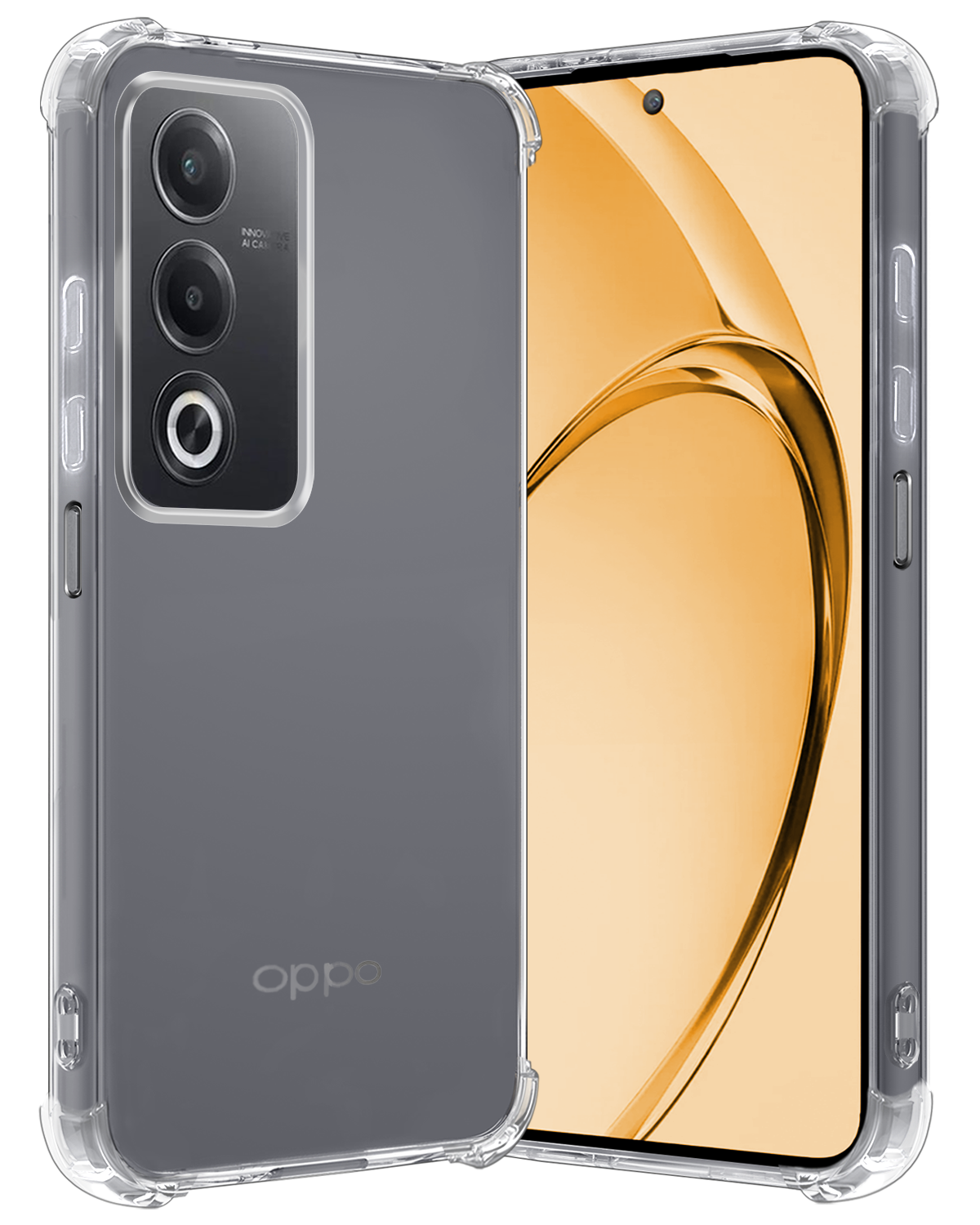 Nomfy Nomfy OPPO A80 Hoesje Shockproof - Transparant