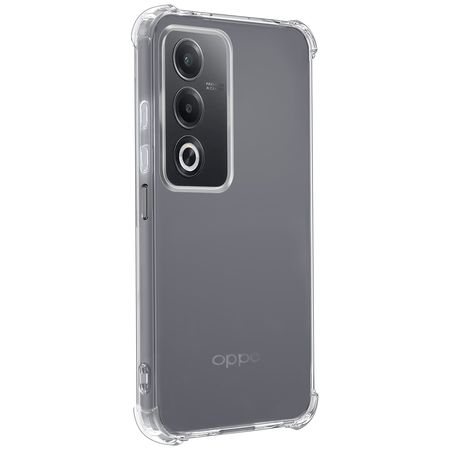 BASEY. BASEY. OPPO A80 Hoesje Shockproof Met 2x Screenprotector