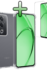 BASEY. BASEY. OPPO A80 Hoesje Shockproof Met Screenprotector