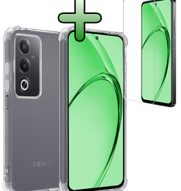 BASEY. BASEY. OPPO A80 Hoesje Shockproof Met Screenprotector