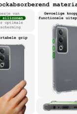 BASEY. BASEY. OPPO A80 Hoesje Shockproof - Transparant - 2 PACK
