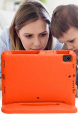 Nomfy Hoes Geschikt voor iPad Air 6 (11 inch) Hoes Bumper Kindvriendelijk Kids Case Kinderhoes - Hoesje Geschikt voor iPad Air 2024 (11 inch) Hoesje Shockproof Cover Hoes - Oranje