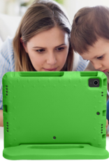 Nomfy Hoes Geschikt voor iPad Air 6 (11 inch) Hoes Bumper Kindvriendelijk Kids Case Kinderhoes - Hoesje Geschikt voor iPad Air 2024 (11 inch) Hoesje Shockproof Cover Hoes - Groen