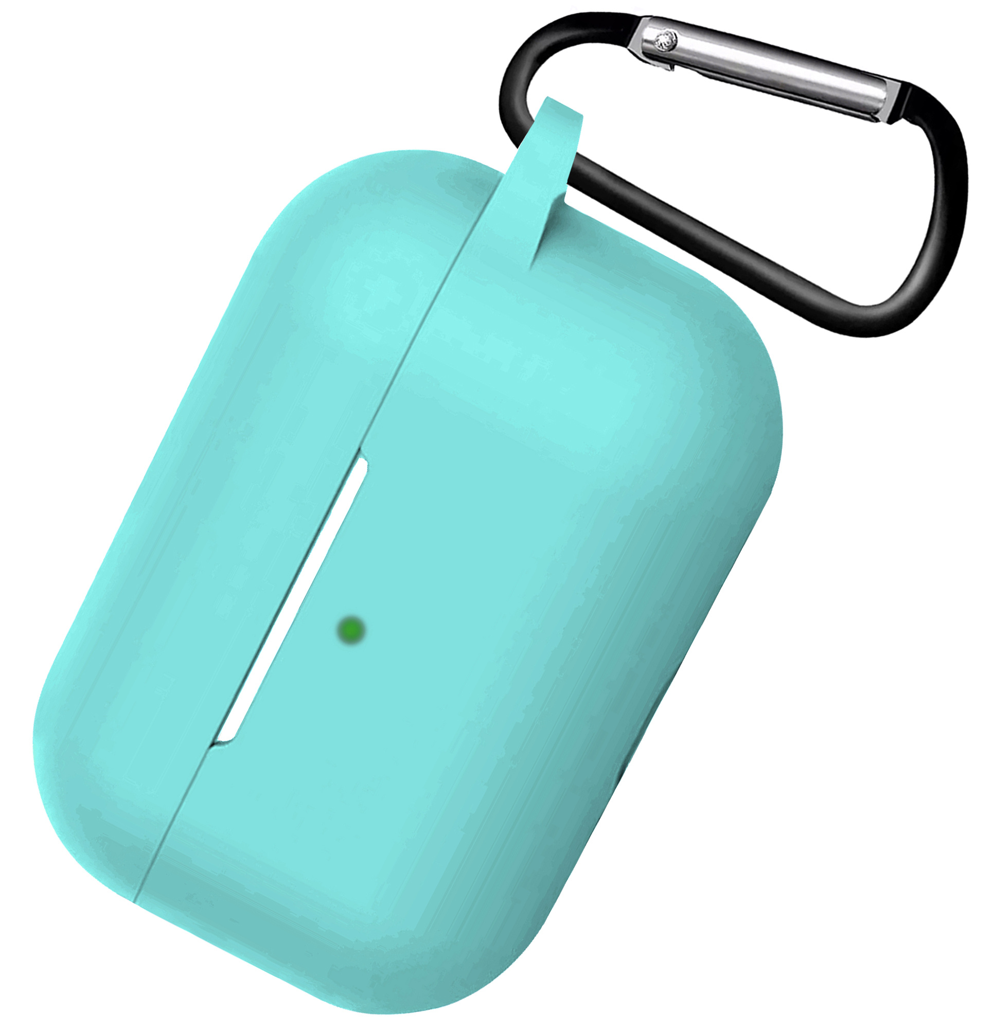 NoXx Hoes Geschikt voor AirPods 3 Hoesje Cover Silicone Case Hoes - Mintblauw