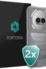 Forterra Forterra Nothing Phone (2a) Plus Hoesje Siliconen - Transparant - 2 PACK