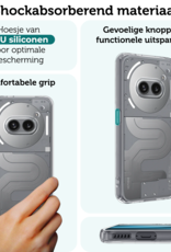 Forterra Forterra Nothing Phone (2a) Plus Hoesje Siliconen - Transparant - 2 PACK