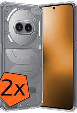 Nomfy Nomfy Nothing Phone (2a) Plus Hoesje Siliconen - Transparant - 2 PACK
