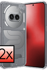 NoXx NoXx Nothing Phone (2a) Plus Hoesje Siliconen - Transparant - 2 PACK
