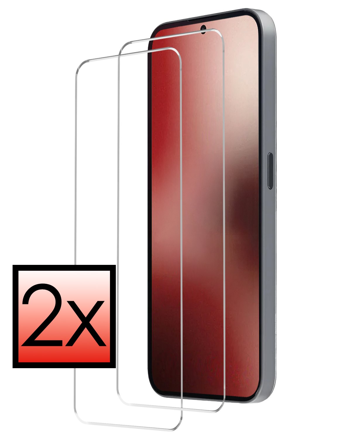NoXx NoXx Nothing Phone (2a) Plus Screenprotector Glas - 2 PACK