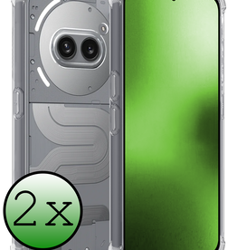 BASEY. BASEY. Nothing Phone (2a) Plus Hoesje Shockproof - Transparant - 2 PACK