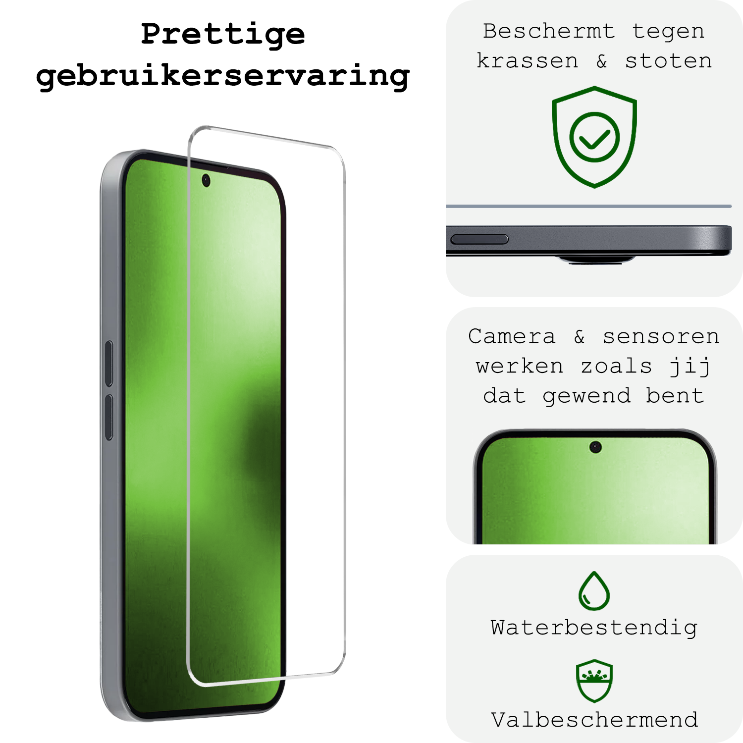 BASEY. BASEY. Nothing Phone (2a) Plus Screenprotector Glas - 3 PACK