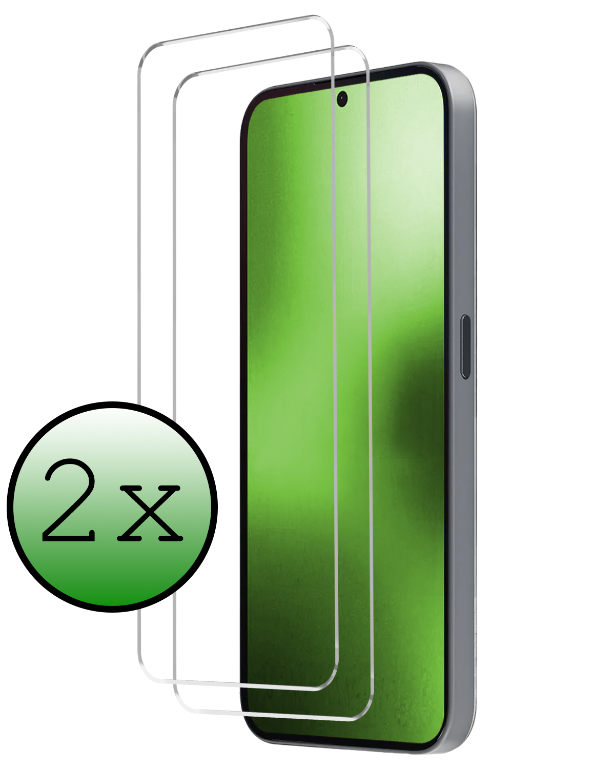BASEY. BASEY. Nothing Phone (2a) Plus Screenprotector Glas - 2 PACK