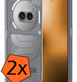 Nomfy Nomfy Nothing Phone (2a) Hoesje Siliconen - Transparant - 2 PACK