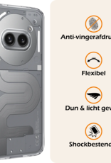 Nomfy Nomfy Nothing Phone (2a) Hoesje Siliconen - Transparant - 2 PACK