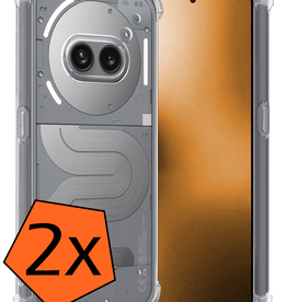 Nomfy Nomfy Nothing Phone (2a) Hoesje Shockproof - Transparant - 2 PACK