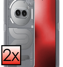 NoXx NoXx Nothing Phone (2a) Hoesje Siliconen - Transparant - 2 PACK