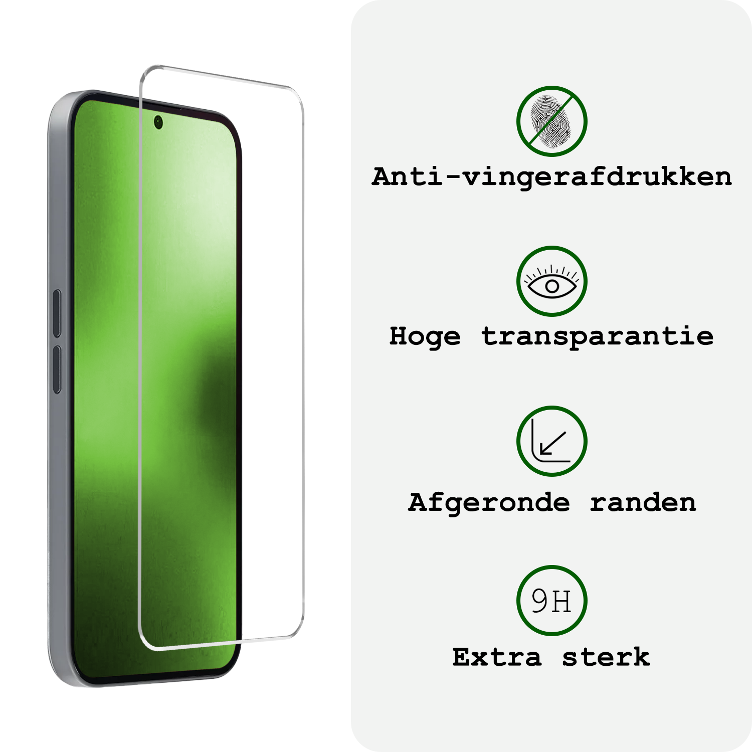 BASEY. BASEY. Nothing Phone (2a) Hoesje Siliconen Met Screenprotector - Transparant
