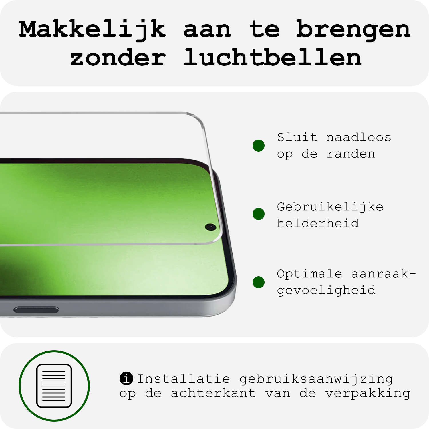BASEY. BASEY. Nothing Phone (2a) Hoesje Siliconen Met Screenprotector - Transparant
